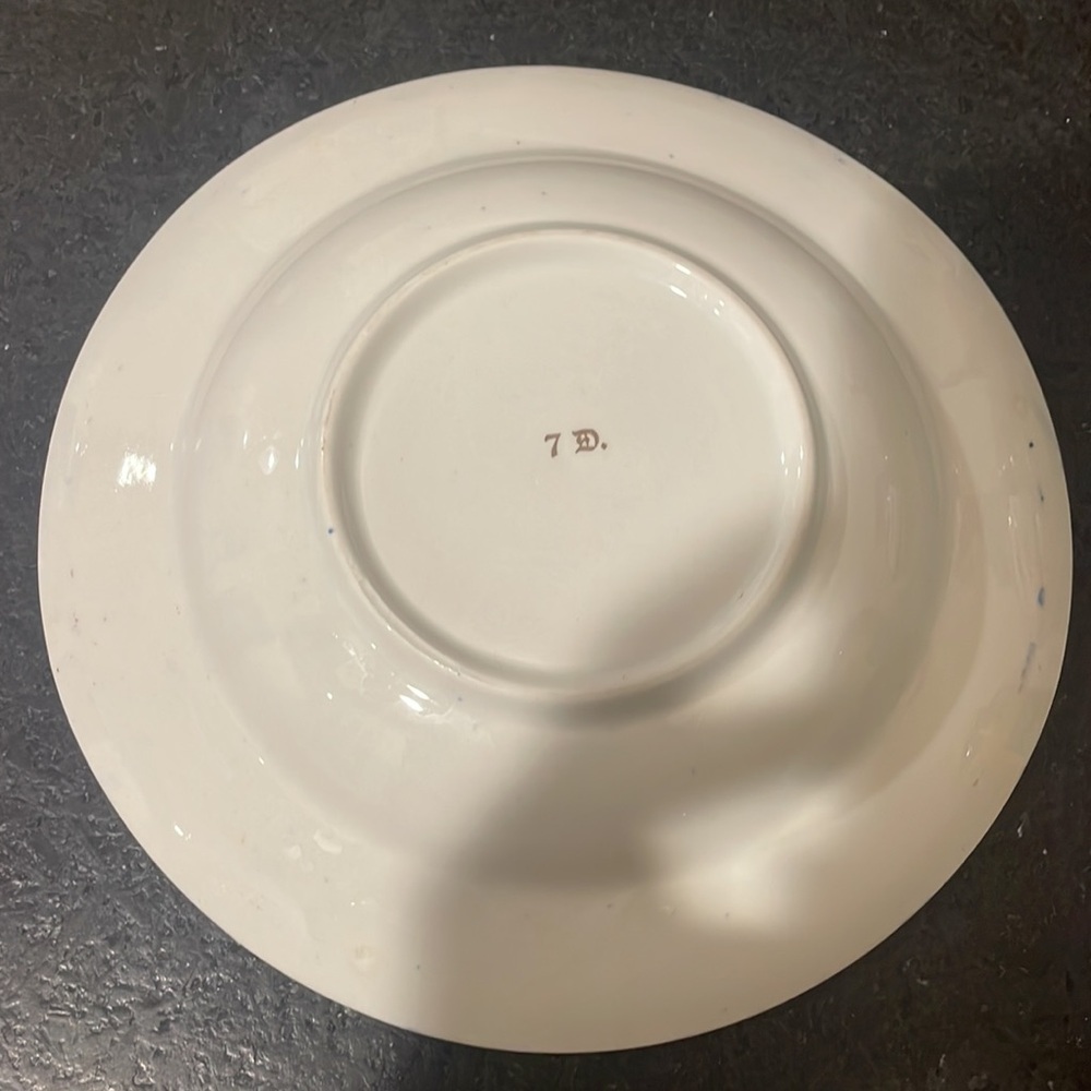 La Francaise Porcelain Antique Flow Blue Bowl - Picture 3 of 4